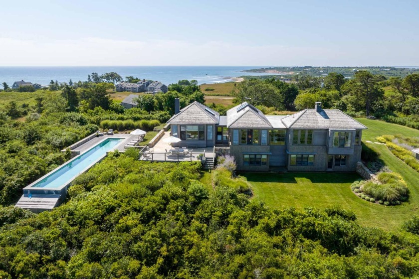 Sited on 4.5 acres and nestled at the top of the hill you will - Beach Home for sale in Chilmark, Massachusetts on Beachhouse.com