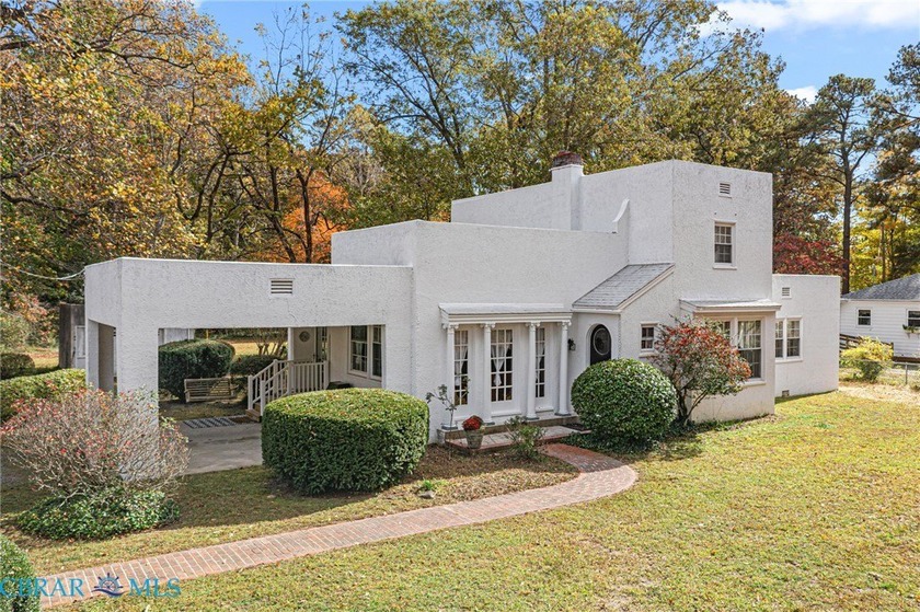 This distinctive Mediterranean-style home, built in 1920, was - Beach Home for sale in White Stone, Virginia on Beachhouse.com