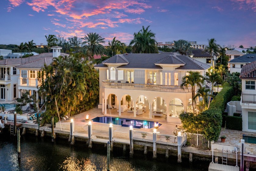 Set along 80 feet of deepwater frontage in Boca Raton's - Beach Home for sale in Boca Raton, Florida on Beachhouse.com
