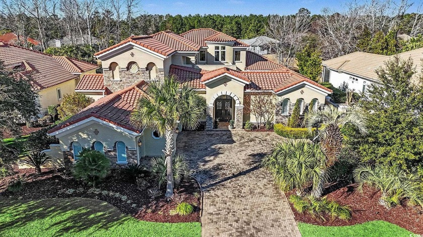 Mediterranean-designed custom home, spanning nearly 6,000 sq. ft - Beach Home for sale in Myrtle Beach, South Carolina on Beachhouse.com
