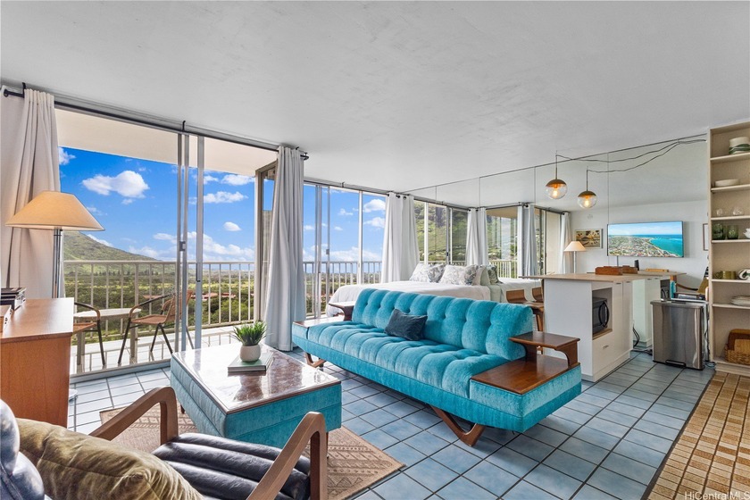 This bright, open-floorplan studio offers sweeping Makaha Valley - Beach Condo for sale in Waianae, Hawaii on Beachhouse.com