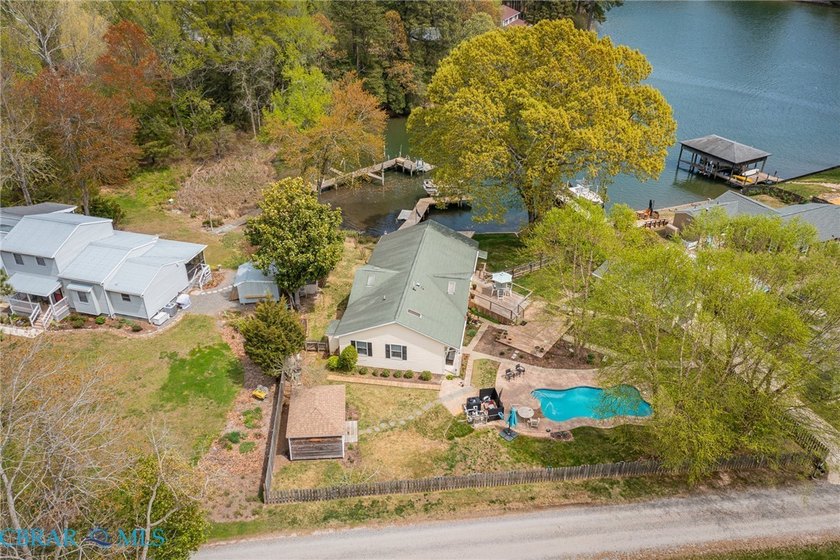 Waterfront Living on Whay's Creek with Pool, Dock & Detached - Beach Home for sale in Reedville, Virginia on Beachhouse.com