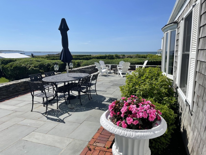 Enjoy your summers relaxing on the large bluestone terrace - Beach Home for sale in Hyannis Port, Massachusetts on Beachhouse.com