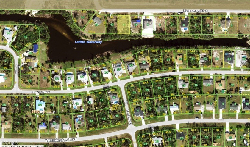 Located at 11903 & 11911 Foresman, these two adjacent freshwater - Beach Lot for sale in Port Charlotte, Florida on Beachhouse.com