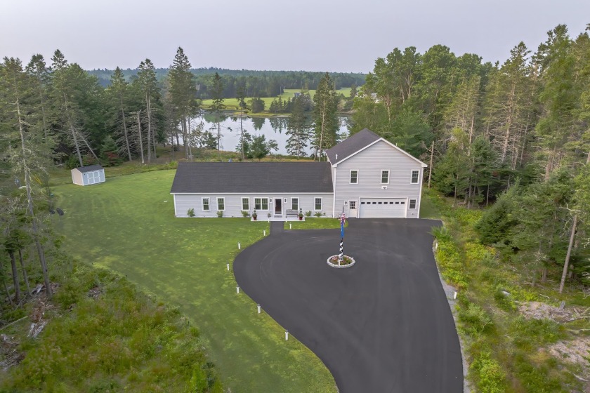 Visit this tranquil 4.6+/- acre waterfront quiet place in the - Beach Home for sale in Lamoine, Maine on Beachhouse.com