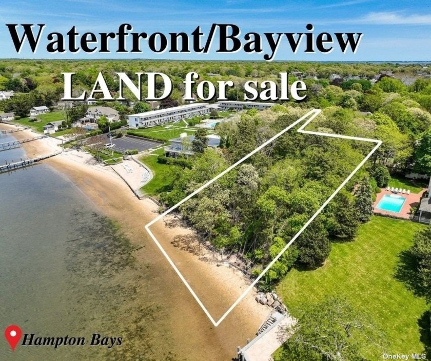 Waterfront Lot in Rampasture Point, with 160 Feet of Private - Beach Lot for sale in Hampton Bays, New York on Beachhouse.com