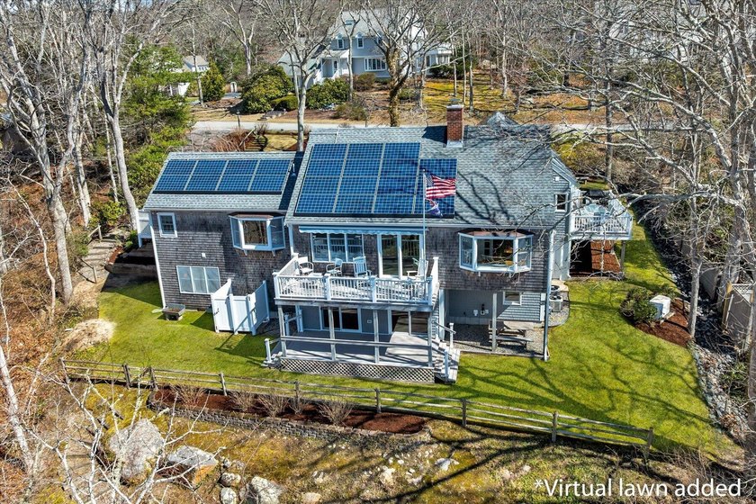 Nestled on the hillside overlooking one of Cape Cod's oldest - Beach Home for sale in North Falmouth, Massachusetts on Beachhouse.com