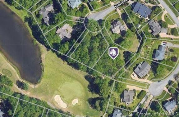 This exceptional lot sits high above the 7th green of the Blue - Beach Lot for sale in Williamsburg, Virginia on Beachhouse.com