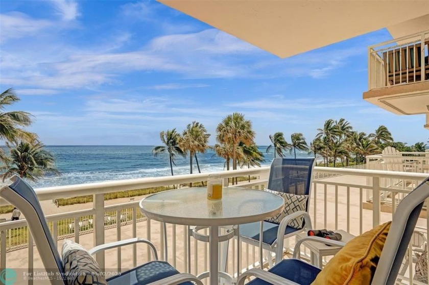 INCREDIBLE DIRECT OCEAN VIEW FROM OPEN BALCONY AND LIVING SPACE - Beach Condo for sale in Hillsboro Beach, Florida on Beachhouse.com