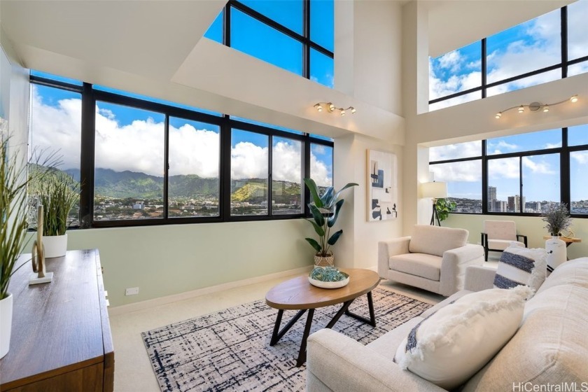 Dramatic Views Everywhere in this RARE 2- level PENTHOUSE LOFT - Beach Condo for sale in Honolulu, Hawaii on Beachhouse.com