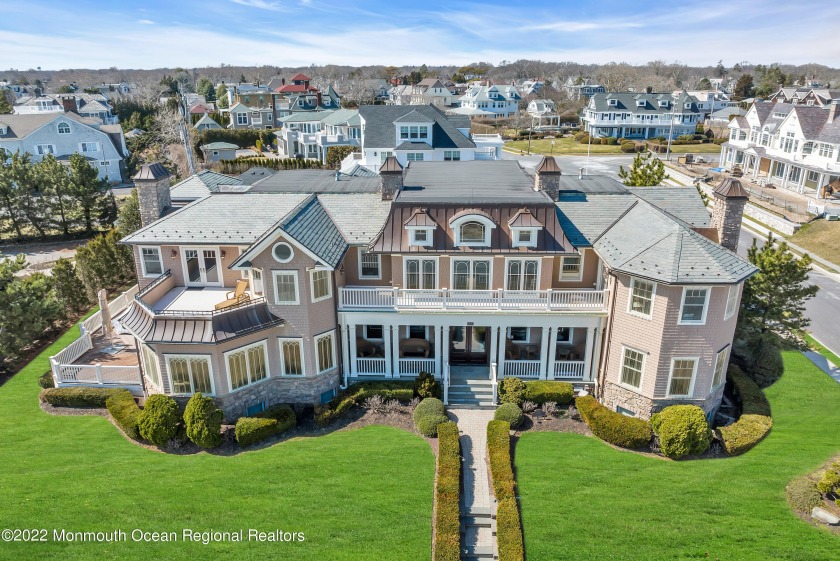 This Oceanfront Masterpiece sits on an oversized lot with - Beach Home for sale in Spring Lake, New Jersey on Beachhouse.com