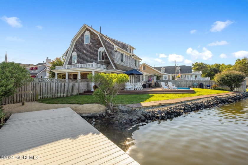 Impressive Seashore Home with 193 feet on the water with dock - Beach Home for sale in Bay Head, New Jersey on Beachhouse.com
