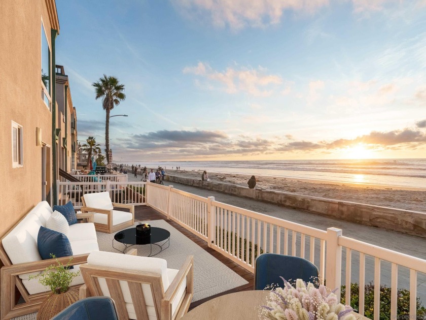 With an expansive 25 feet of private deck space on the historic - Beach Home for sale in San Diego, California on Beachhouse.com