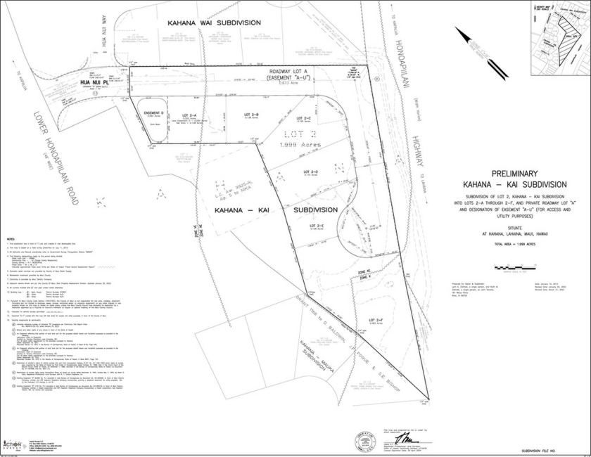 6 lot subdivision with potential for 3 additional lots - Beach Acreage for sale in Lahaina, Hawaii on Beachhouse.com