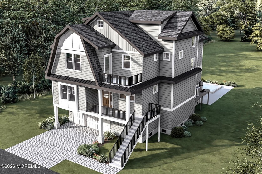 To be built custom designed 5 bedroom, 4 full/2 half bath Shore - Beach Home for sale in Mantoloking, New Jersey on Beachhouse.com