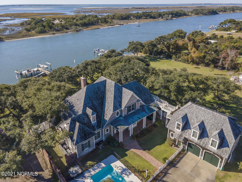 Incredible waterfront estate!  Private and gorgeous!  Situated - Beach Home for sale in Beaufort, North Carolina on Beachhouse.com