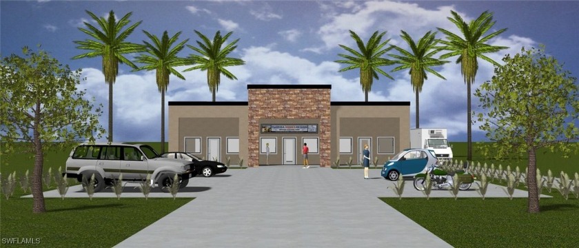 Here is an illustration of a building for 628 Nicholas Pkwy E - Beach Lot for sale in Cape Coral, Florida on Beachhouse.com