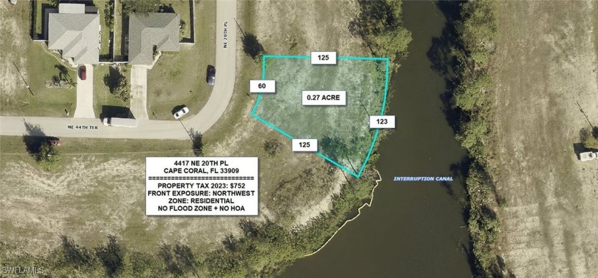 Beautiful Lot on this highly desirable area, Interruption Canal - Beach Lot for sale in Cape Coral, Florida on Beachhouse.com