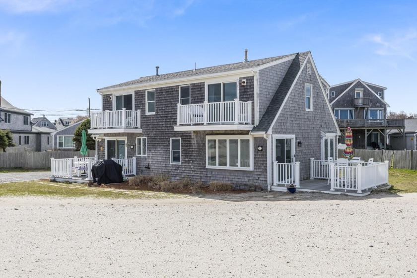Rare Beachfront Duplex on Cape Cod Bay!Step straight onto the - Beach Condo for sale in Sandwich, Massachusetts on Beachhouse.com