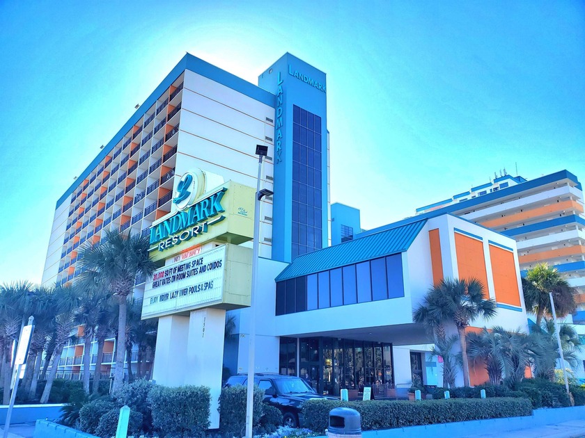 Own a true 1-bedroom ocean-view condo in the well-known Landmark - Beach Condo for sale in Myrtle Beach, South Carolina on Beachhouse.com