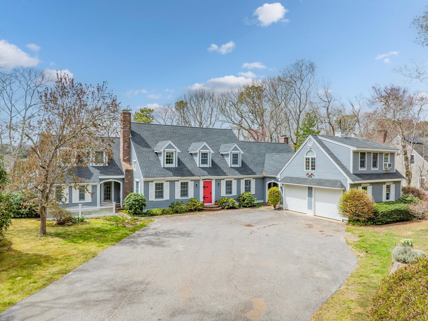 Nestled at the end of a long private driveway, this stunning - Beach Home for sale in East Falmouth, Massachusetts on Beachhouse.com