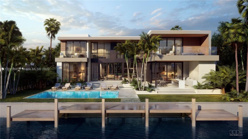 New construction waterfront home located in the exclusive gated - Beach Home for sale in Miami, Florida on Beachhouse.com