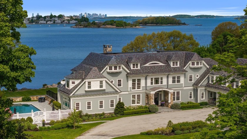 EXCEPTIONAL WATERFRONT ESTATE with 2.29 acres of land, a DOCK - Beach Home for sale in Hingham, Massachusetts on Beachhouse.com