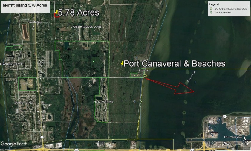 This parcel of land is within minutes of the Beaches and Kennedy - Beach Acreage for sale in Merritt Island, Florida on Beachhouse.com