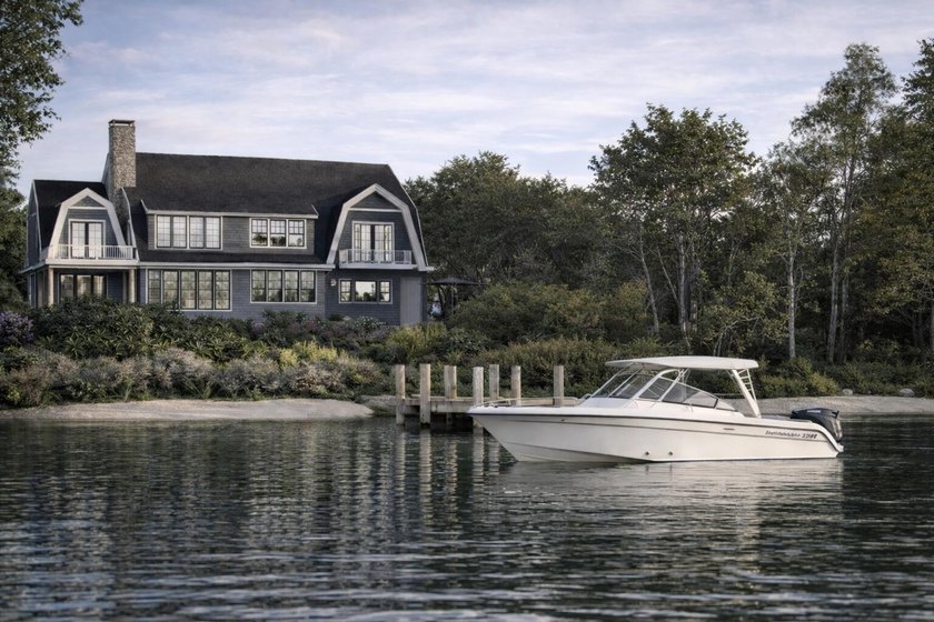 Set on one of Mashpee's most coveted waterfront stretches, this - Beach Home for sale in Mashpee, Massachusetts on Beachhouse.com