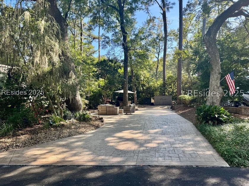 This gorgeous well-shaded RV lot has a stamped concrete pad and - Beach Lot for sale in Hilton Head Island, South Carolina on Beachhouse.com