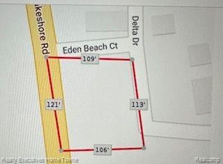 Total of 3 lots( #43, #44, #45) in the front of Eden Beach - Beach Lot for sale in Lexington, Michigan on Beachhouse.com