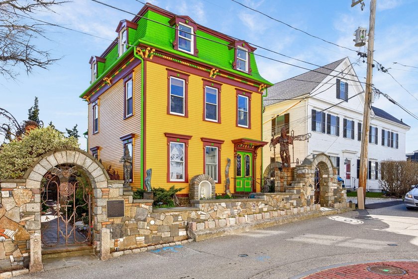 Distinctive mansard rooflines crown this 1870 former parsonage - Beach Home for sale in Provincetown, Massachusetts on Beachhouse.com