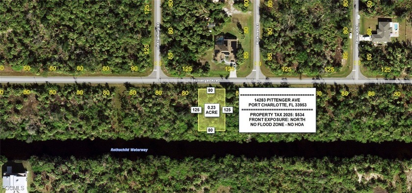 Vacant residential lot with Gulf access canal offering a quick - Beach Lot for sale in Port Charlotte, Florida on Beachhouse.com