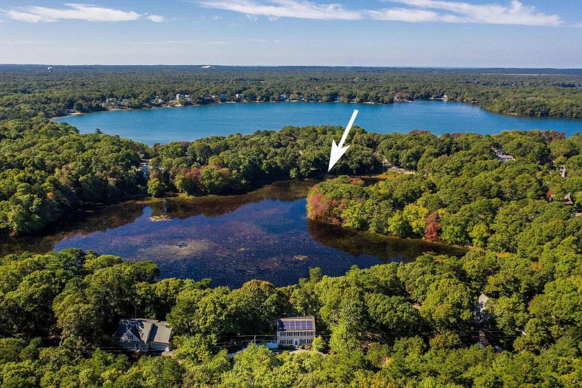 Located on Cataquin Pond on a beautiful and private lot is this - Beach Home for sale in Mashpee, Massachusetts on Beachhouse.com