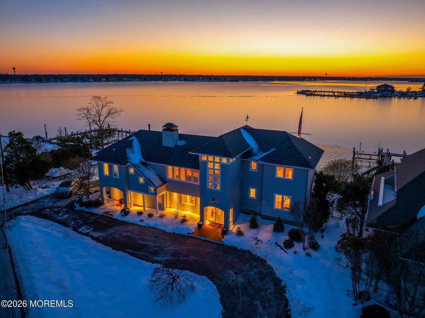 Set along the Toms River, this custom built riverfront home - Beach Home for sale in Island Heights, New Jersey on Beachhouse.com