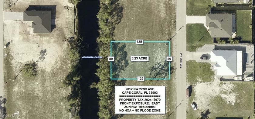 Potential HALF ACRE of Canal lot in this fast growing city of - Beach Lot for sale in Cape Coral, Florida on Beachhouse.com