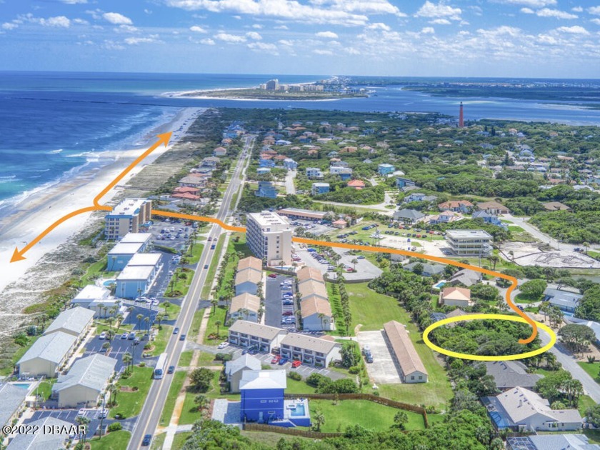 RARE OPPORTUNITY TO BUILD YOUR CASTLE BY THE SEA on this - Beach Lot for sale in Ponce Inlet, Florida on Beachhouse.com