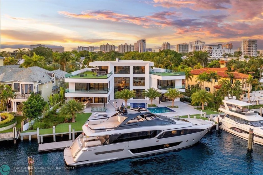 Experience waterfront grandeur in this newly constructed estate - Beach Home for sale in Fort Lauderdale, Florida on Beachhouse.com