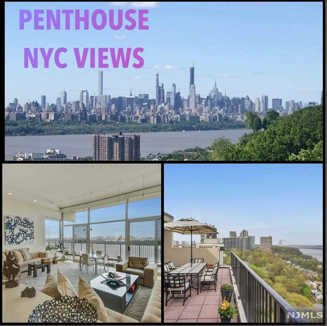 THE MOST INCREDIBLE VIEWS!-STUNNING CORNER Penthouse CO-OP with - Beach Apartment for sale in Fort Lee, New Jersey on Beachhouse.com