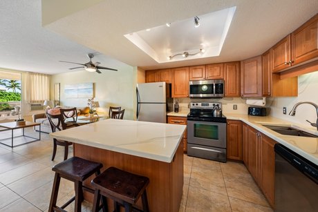 Enjoy beautiful ocean views from this well-located, renovated - Beach Condo for sale in Kihei, Hawaii on Beachhouse.com