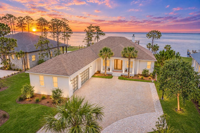 Set along 110 feet of private frontage on the Choctawhatchee Bay - Beach Home for sale in Santa Rosa Beach, Florida on Beachhouse.com