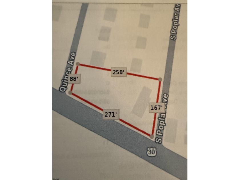 Vacant, partially cleared lot with 3 street frontages - 271' on - Beach Lot for sale in Galloway, New Jersey on Beachhouse.com