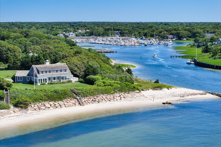 Nantucket Sound waterfront estate sits gracefully overlooking - Beach Home for sale in Harwich Port, Massachusetts on Beachhouse.com