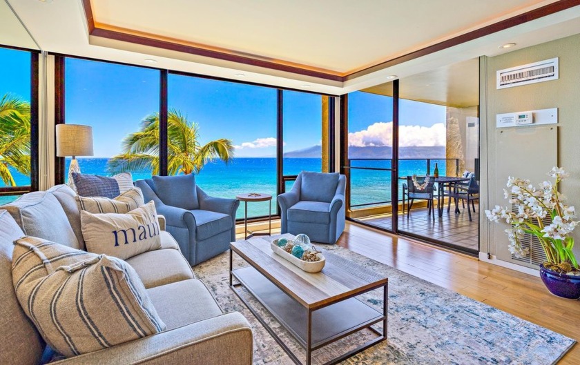 As you step into Mahana #608, a Kaanapali Maui Hotel Zoned - Beach Condo for sale in Lahaina, Hawaii on Beachhouse.com