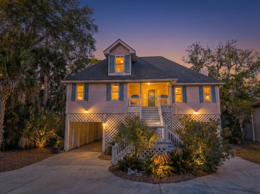 Custom designed 3 Br., 2.5 Ba. resort home is privately tucked - Beach Home for sale in Edisto Island, South Carolina on Beachhouse.com
