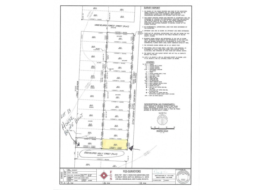 Gulf Shore Manor S/D platted lot #12 on an undeveloped portion - Beach Lot for sale in Santa Rosa Beach, Florida on Beachhouse.com