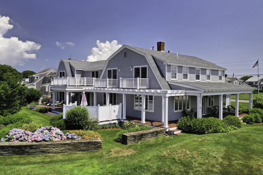 Overlooking Vineyard Sound in Falmouth, this updated seaside - Beach Home for sale in East Falmouth, Massachusetts on Beachhouse.com