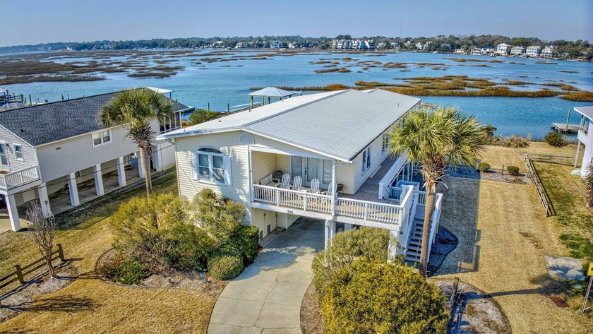 Grand opportunity to own deepwater creekfront cottage, just two - Beach Home for sale in Garden City Beach, South Carolina on Beachhouse.com