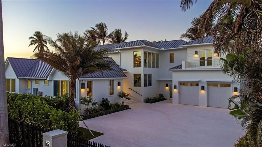 This exceptional Old Naples beachfront home masterfully blends - Beach Home for sale in Naples, Florida on Beachhouse.com