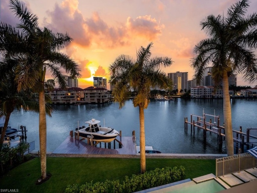 This western exposure waterfront home showcases the wide water - Beach Home for sale in Naples, Florida on Beachhouse.com